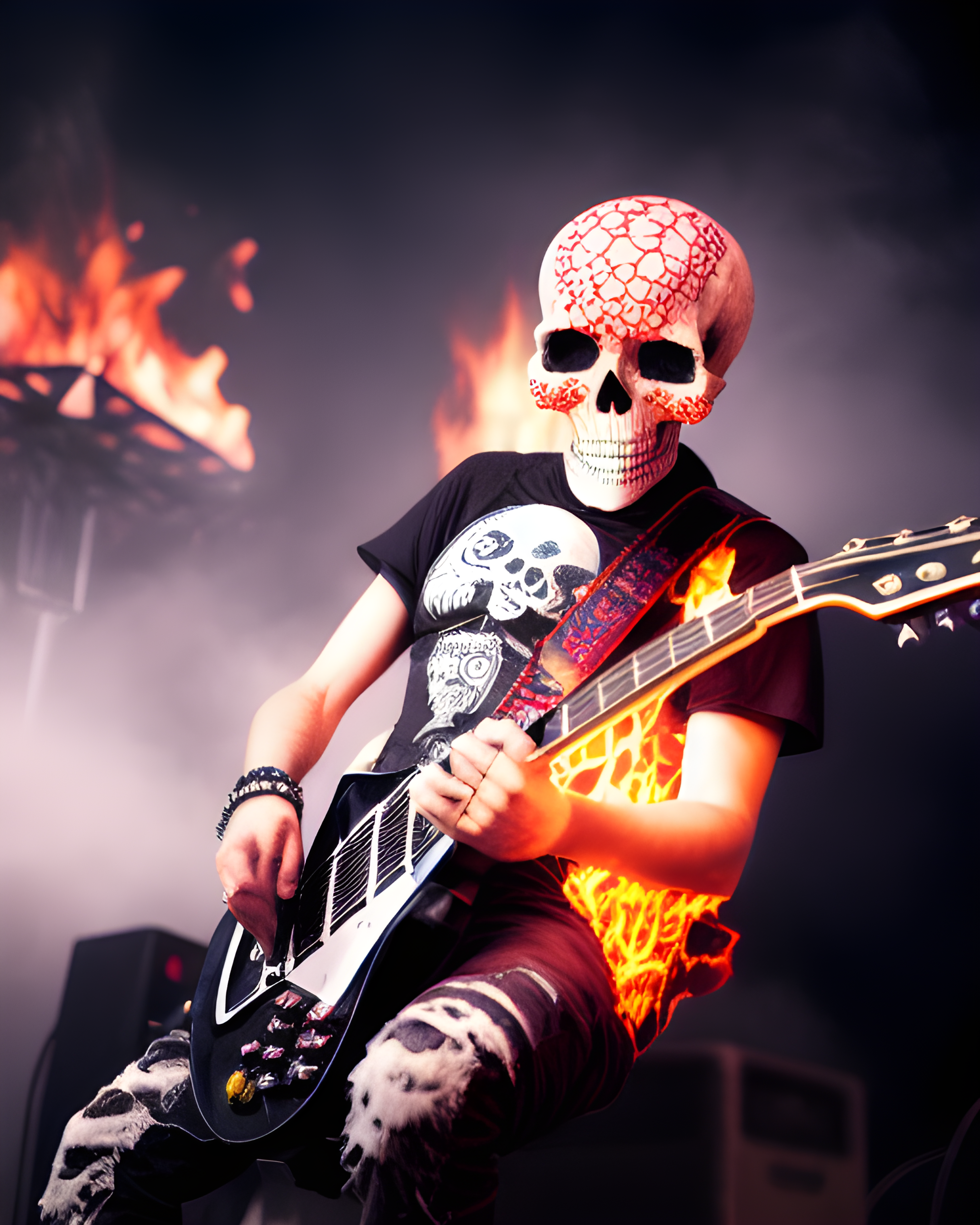 Deadly rocking Skull